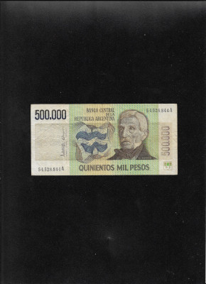 Rar! Argentina 500.000 500000 pesos 1980 (83) seria54528844 foto