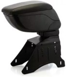 Cotiera Auto Universala Premium, Piele Ecologica Neagra, Reglabila pe Inaltime Rabatabila, Kit Montaj Inclus