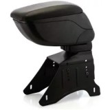 Cotiera Auto Universala Premium, Piele Ecologica Neagra, Reglabila pe Inaltime Rabatabila, Kit Montaj Inclus