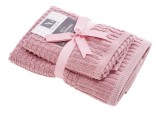 Cumpara ieftin Set 2 prosoape baie bumbac roz 40 x 55 cm, 55 x 100 cm