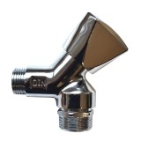 Supapă &icirc;n unghi cu aerisitor - m&acirc;ner cupolă 1/2&quot;
