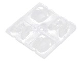 Lentilă LED pătrată transparentă 12,27mm