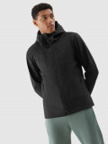 Geacă softshell anti-v&acirc;nt membrană 8000 pentru bărbați - neagră, 4F Sportswear