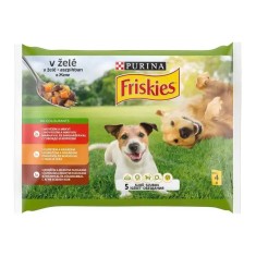 FRISKIES ADULT multipack cu carne de vita, pui ?i miel in jeleu 4 x 85 g foto