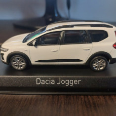 Macheta DACIA JOGGER 2022 alb - Norev, 1/43, dealer edition.