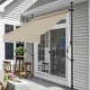 Copertina retractabila Wave 150 x 120 x 220 - 309 cm bej [pro.tec] HausGarden Leisure, [pro.tec]