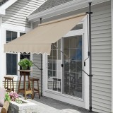 Copertina retractabila Wave 150 x 120 x 220 - 309 cm bej [pro.tec] HausGarden Leisure, [pro.tec]