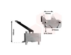 Radiator racire ulei motor, termoflot Land Rover Freelander, 11.2000-10.2006, motor 2.0 Td4, 80/82 kw, diesel, 2.5 V6, 130 kw, benzina, cv automata,