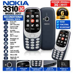 Telefon Nokia 3310 albastru reconditionat versiunea 3G