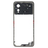 Carcasa Mijloc OPPO A38 Neagra cu Buton Volum, Ambalaj Bulk