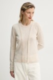 MUNTHE pulover de lana FELYX femei, culoarea bej, light, 251160125174
