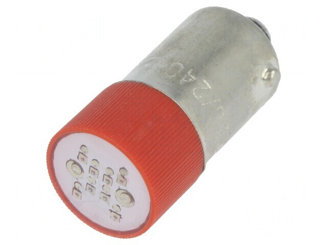 Lampă LED roșie 230V BA9S