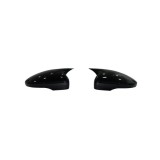 Capace oglinda tip Batman negru lucios pentru Volkswagen Jetta 2010-2018, set 2 buc