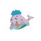 Puzzle 3D de colorat Balena, 8 piese, lemn