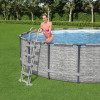 Bestway Scara de siguranta piscina cu 4 trepte Flowclear, 122 cm GartenMobel Dekor, vidaXL