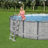 Bestway Scara de siguranta piscina cu 4 trepte Flowclear, 122 cm GartenMobel Dekor, vidaXL