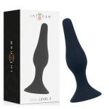 Intense Anal Toys-Anal Level 4 15.5CM Negru-Silicon
