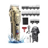 Masina de tuns profesionala, motor tare de 7000 RPM, aparat de tuns barba, pentru barbati, fara fir, lame din carbon, accesorii multiple incluse,12 pi