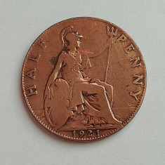 M3 C50 - Moneda foarte veche - Anglia - Half penny - 1921