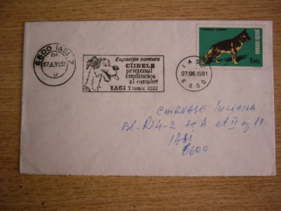 D11 - 1981 - Circulatie postala - Romania - Iasi foto