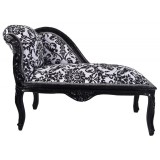 Sofa Lemn Masiv Negru Tapiterie Alba Flori Negre Canapea Living Mobilier