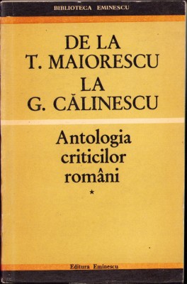 HST C1914 De la T Maiorescu la G Călinescu 1971 volumul I Eugen Simion foto