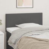 Cumpara ieftin Tăblie de pat, gri, 90x5x78/88 cm, piele ecologică