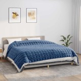 VidaXL Pătură cu greutăți, albastru, 235x290 cm, 11 kg, textil 350804