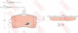 Set placute frana,frana disc PEUGEOT 407 (6D) (2004 - 2016) TRW GDB1594