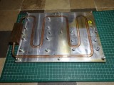 Sistem de racire cu lichid/water block /radiator aluminiu pentru circuite de putere/racire apa/insertie cupru