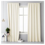 Set 2 Draperii Lola cu rejansa Jemidi, 140 x 250 cm, Crem, Poliester, 55308.16.02
