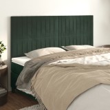 Cumpara ieftin Tăblii de pat, 4 buc, verde &icirc;nchis, 80x5x78/88 cm, catifea