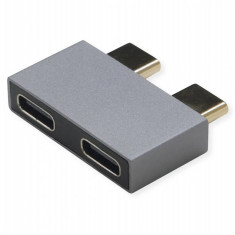 Adaptor 2 x USB 3.2 Gen2 type C la 2 x USB type C T-M, Roline 12.03.2945