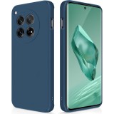 Husa de protectie, flippy, pentru oneplus 12 5g, liquid silicone, cu microfibra pe interior, protectie antisoc, compatibil incarcare wireless, albastr