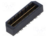 Conector PCB-PCB tată SAMTEC PIN 28 0,8mm QTE aurit SMT soclu 2A