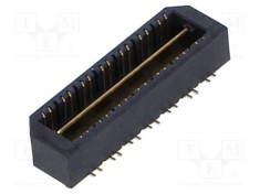 Conector PCB-PCB tată SAMTEC PIN 28 0,8mm QTE aurit SMT soclu 2A