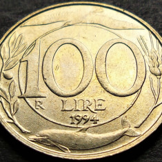 Moneda 100 LIRE - ITALIA, anul 1994 *cod 1352 A