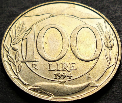 Moneda 100 LIRE - ITALIA, anul 1994 *cod 1352 A foto