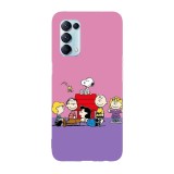 Husa compatibila cu Oppo A72, Viceversa, model Snoopy gang, Silicon, TPU, Transparent, Carcasa