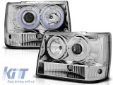 Kit de faruri tuning cu ochi de &icirc;nger halogen, potrivit pentru Chrysler JEEP GRAND CHEROKEE 1993-1998, stanga si dreapta Performance AutoTuning