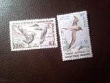 2 Timbre Terres Australes et Antarctiques Francaises 1959 - Fauna Pasari