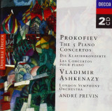 The Piano Concertos 1-5 | Sergei Prokofiev, Andre Previn, London Symphony Orchestra, Vladimir Ashkenazy, Clasica