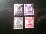 Serie mica Pakistan 1941 supratipar pe timbre India George VI , 4 valori