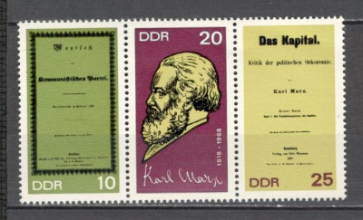 D.D.R.1968 150 ani nastere K.Marx:filozof-streif SD.234 foto