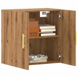Dulap perete Gossi, stejar artizanal, 60x31x60cm, lemn, depozitare, suspendat, raft