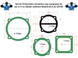Cumpara ieftin Set de 10 Garnituri set pentru cap compresor de aer V 3x65mm Mod.0.36-8 (C) CH195