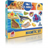 Set magnetic Animale Marine cu Plansa magnetica inclusa, 21 piese Roter Kafer