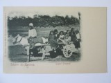 Salutări din Romania-Tigani orientali,carte poștală cu stampila rara aprox.1900
