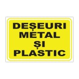 Indicator informare Deșeuri metal și plastic