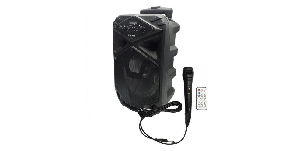 Boxa portabila troler ZQS 8110, 60W P.M.P.O., telecomanda, microfon ...